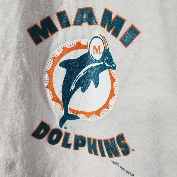 Vintage Miami Dolphins White Athletic Shorts Men's Large Used - Picture 2 of 4